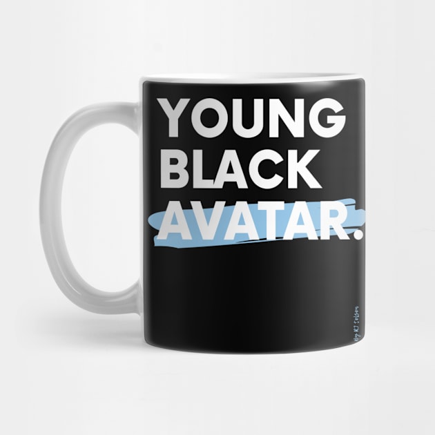 Young Black Avatar (Version V) by RJ Tolson's Merch Store